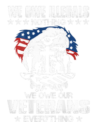 We Owe Illegals Nothing We Owe Our Veterans Everything Back Kids Tie-Dye T-Shirt