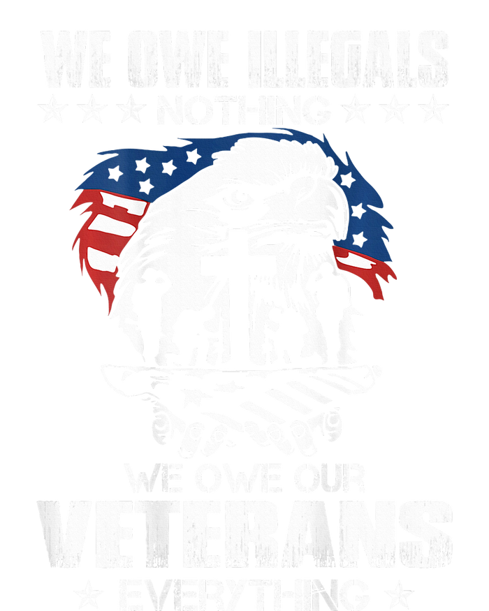 We Owe Illegals Nothing We Owe Our Veterans Everything Back Kids Tie-Dye T-Shirt