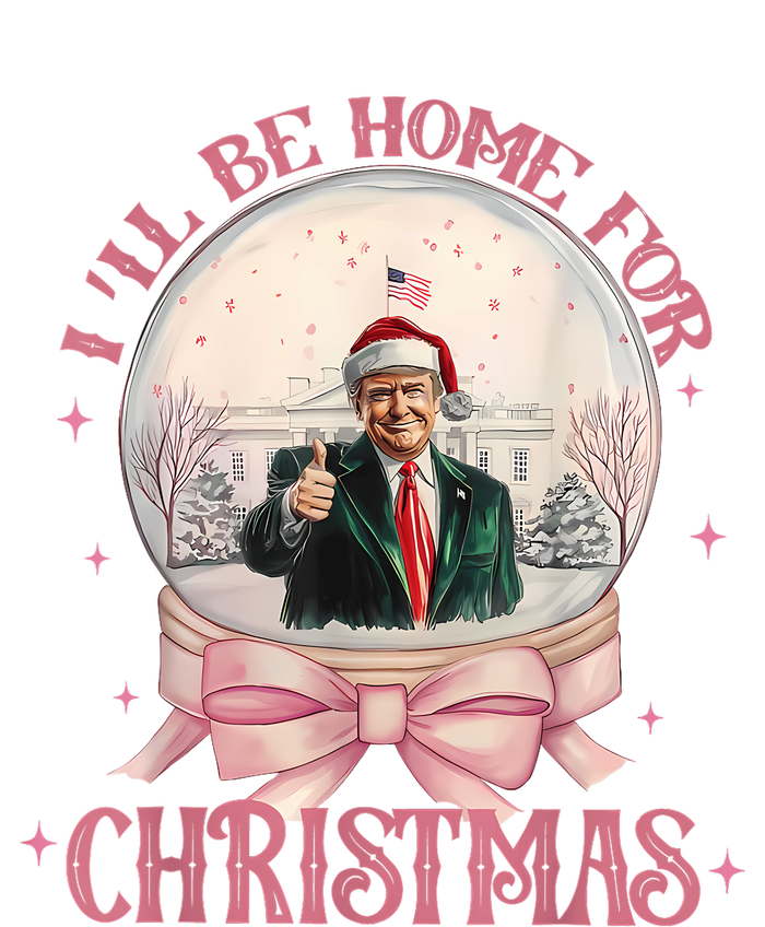 Funny Trump 2024 ILl Be Home Christmas Santa Xmas Pajamas Women's Flannel Pajama Set