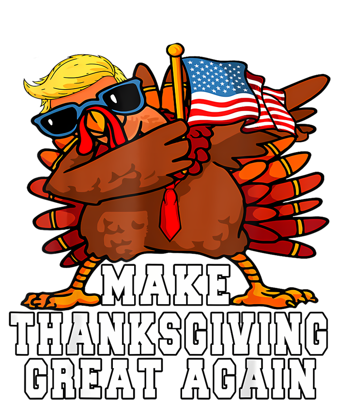 Make Thanksgiving Great Again Funny Turkey 2024 President Premium Pullover Hoodie