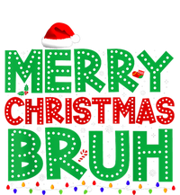 Merry Christmas Bruh Xmas Lights Santa Hat Youth Performance Sprint T-Shirt