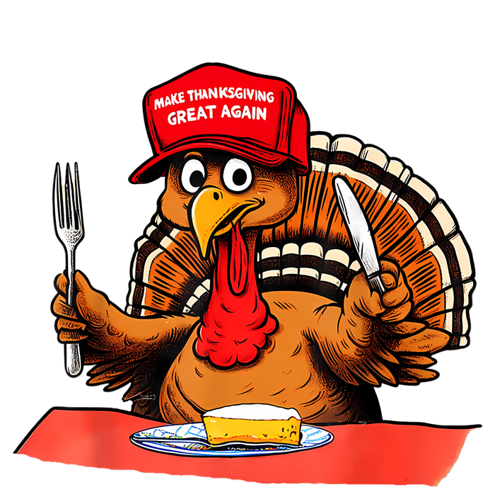 Make Thanksgiving Great Again Funny Donald Trump Turkey 2024 Kids T-Shirt