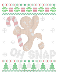 Oh Snap Gingerbread Man Cookie Xmas Ugly Christmas Sweater Button