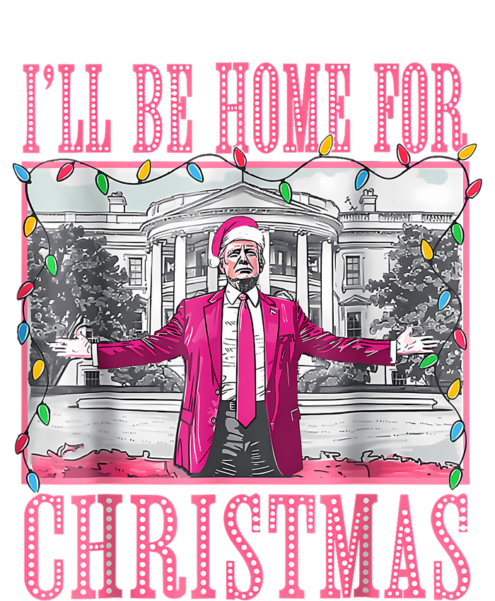 Trump 2024 ILl Be Home For Christmas Santa Trump 2024 Yupoong Adult 5-Panel Trucker Hat