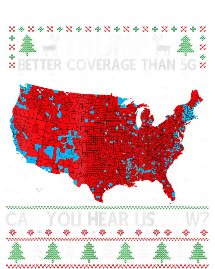 Trump Better Coverage Than 5g Can You Hear Us Now Sweater Cropped Pullover Crew