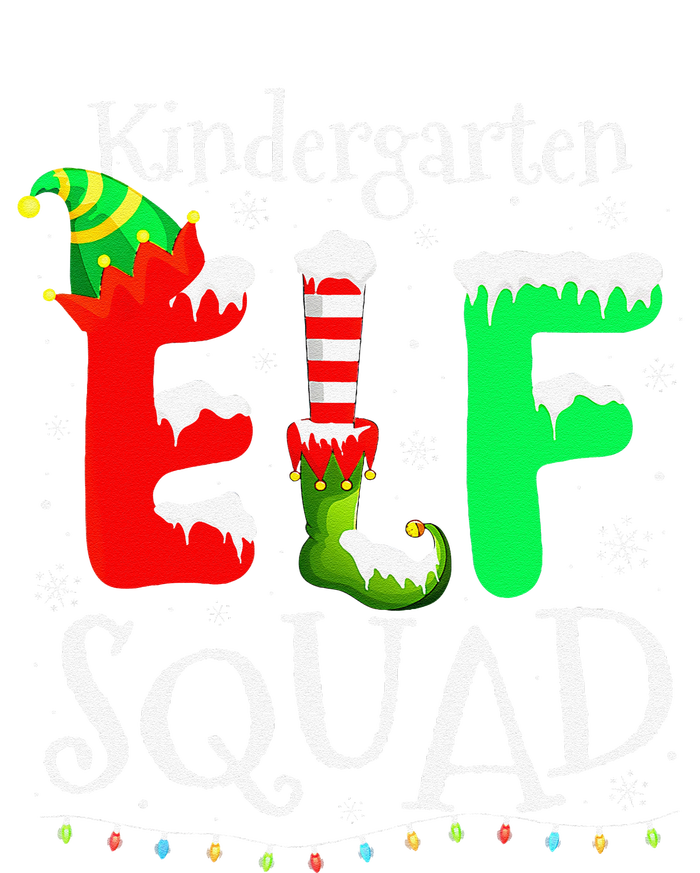 Christmas Teacher Kindergarten Elf Squad Lights T-Shirt