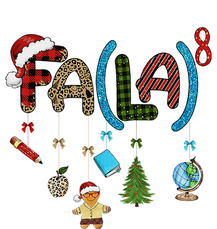 Fa (La)8 Funny Christmas Santa Fa La Math Teacher Student T-Shirt