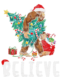 Santa Bigfoot Christmas Lights Funny Sasquatch Believe Xmas T-Shirt