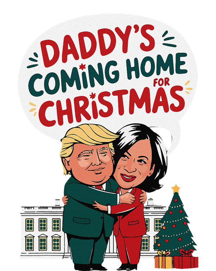 DaddyS Coming Home For Christmas ILl Be Home Trump Xmas Softstyle Adult Sport Polo