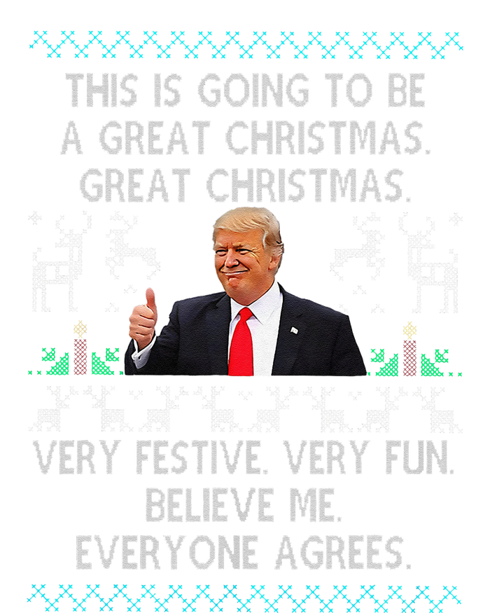 Funny Donald Trump Merry Christmas Xmas Pajamas Holiday Ugly T-Shirt