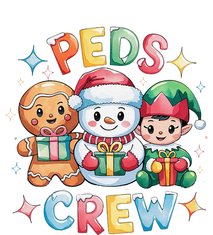 Peds Crew Christmas Pediatric Nurse Xmas Nursing Aide Group Tall Long Sleeve T-Shirt