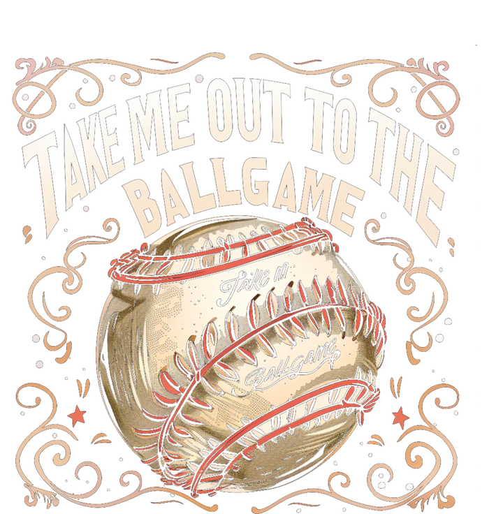 Take Me Out To The Ball Game Baseball Retro T-Shirt