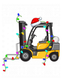 Ugly Xmas Lights Santa Hat Forklift Christmas Cool Gift Coaster