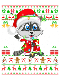 Ugly Xmas Lights Santa Costume Raccoon Christmas Gift Toddler Sweatshirt