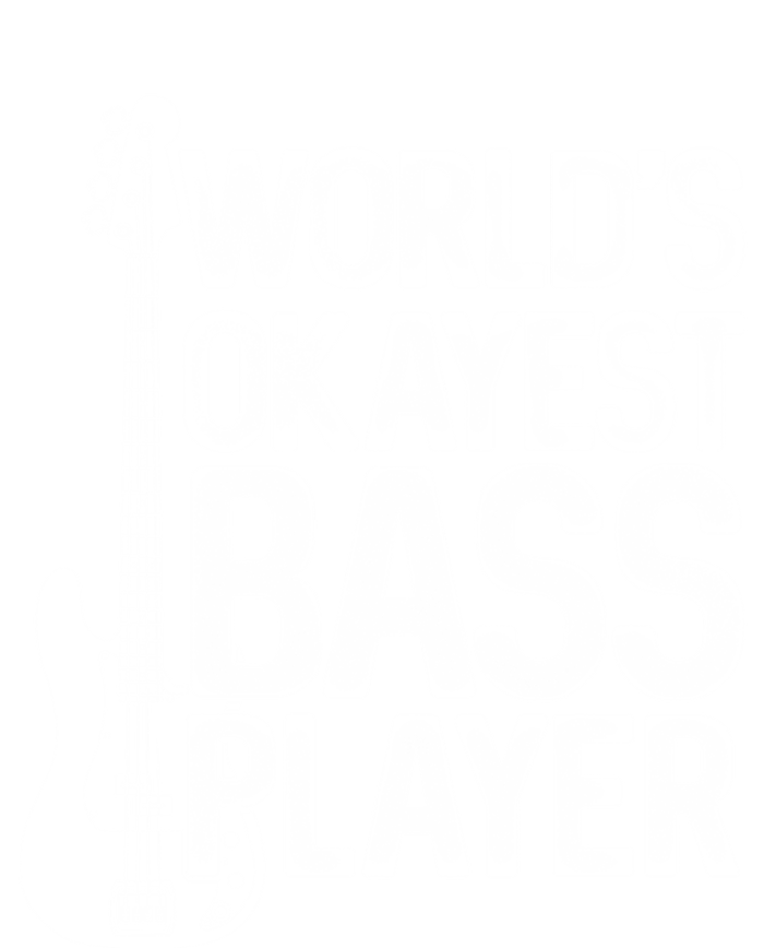 WorldS Okayest Bass Player Bassists Musician Great Gift Kids T-Shirt