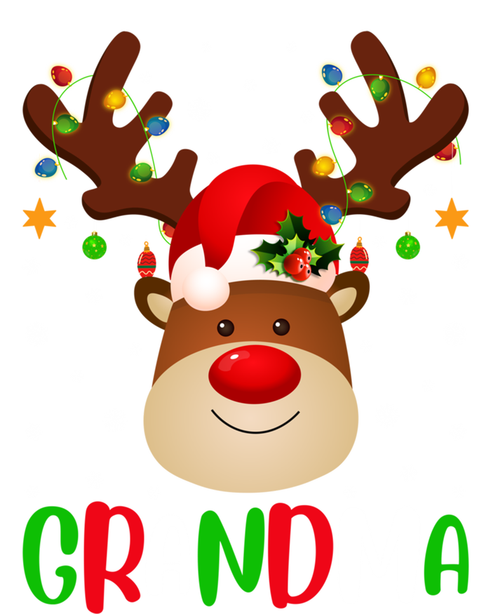 Xmas Lighting Matching Family Grandma Reindeer Christmas Gift T-Shirt