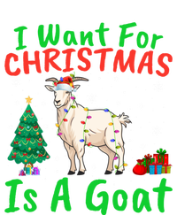 Xmas Lighting Santa Goat I Want For Christmas Is A Goat Gift T-Shirt