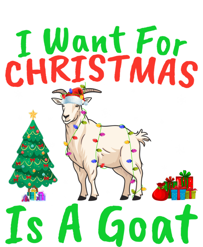 Xmas Lighting Santa Goat I Want For Christmas Is A Goat Gift T-Shirt