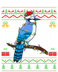 Xmas Lights Ugly Style Santa Blue Jay Bird Christmas Funny Gift T-Shirt