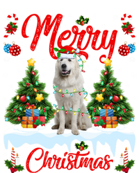 Xmas Tree Lighting Great Pyrenees Dog Merry Christmas Gift Coaster