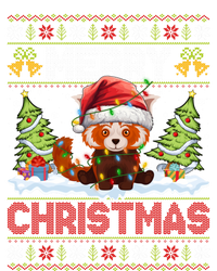 Xmas Tree Ugly Santa Hat Red Panda Christmas Gift Long Sleeve Shirt