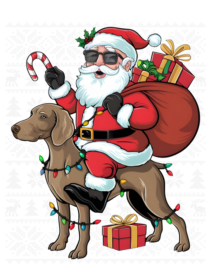 Xmas Ugly Santa Riding Rhodesian Ridgeback Dog Christmas Gift T-Shirt