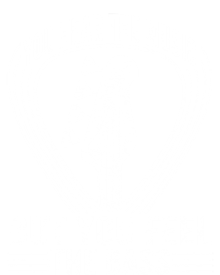 You Hear The Music But You Feel The Bass Guitar Player Cool Gift Kids Hoodie