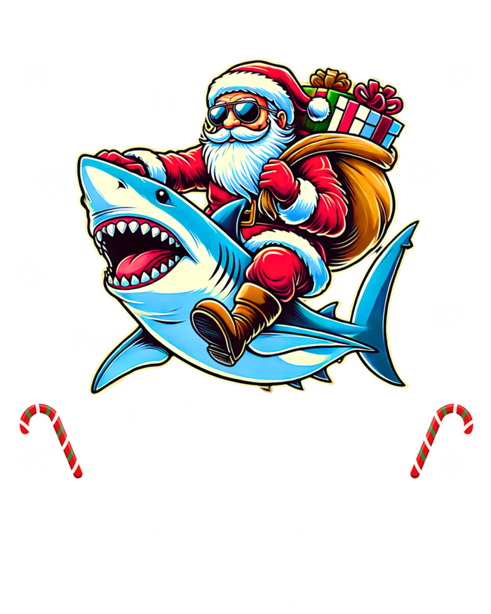 Team Shark Christmas Funnylights Santa Hat Snowflakes Xmas Great Gift T-Shirt