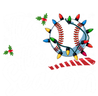 Tis The Season Baseball Christmas Snowflakes Lights Xmas Gift T-Shirt