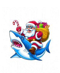 Totally Jawsome Christmas Shark Santa Hat Lights Snowflakes Gift T-Shirt