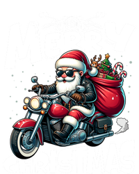 Funny Gift Merry Christmas Xmas Santa Motorcycle Biker T-Shirt