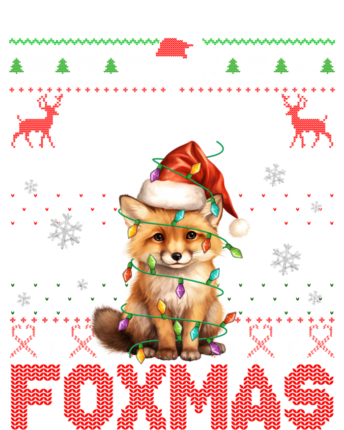 Ugly Xmas Merry Foxmas Santa Fox Lights Fox Lovers T-Shirt