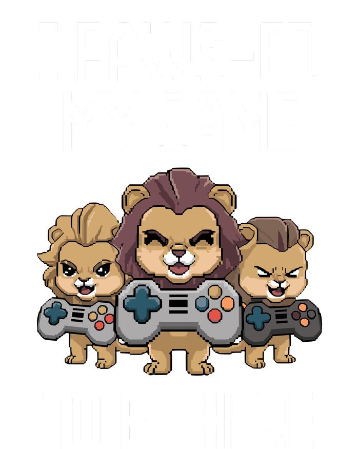 Cute I Pawsed My Game To Be Here Paused Gamer Lion Cat Boss PosiCharge Competitor Tank