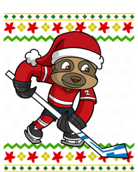 Ugly Christmas Sloth Hockey Player Gift T-Shirt