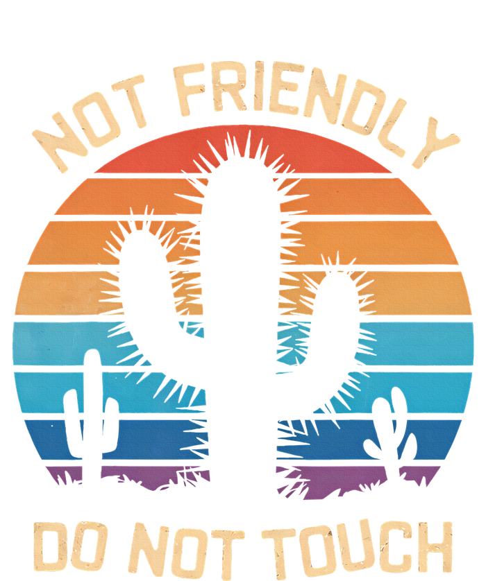 Funny Cactus Not Friendly Do Not Touch Vintage Prickly T-Shirt