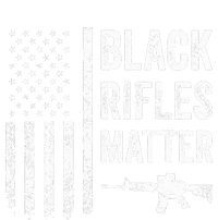 Black Rifles Matter Funny Pro Gun Rights American Flag 16 in Basic Backpack