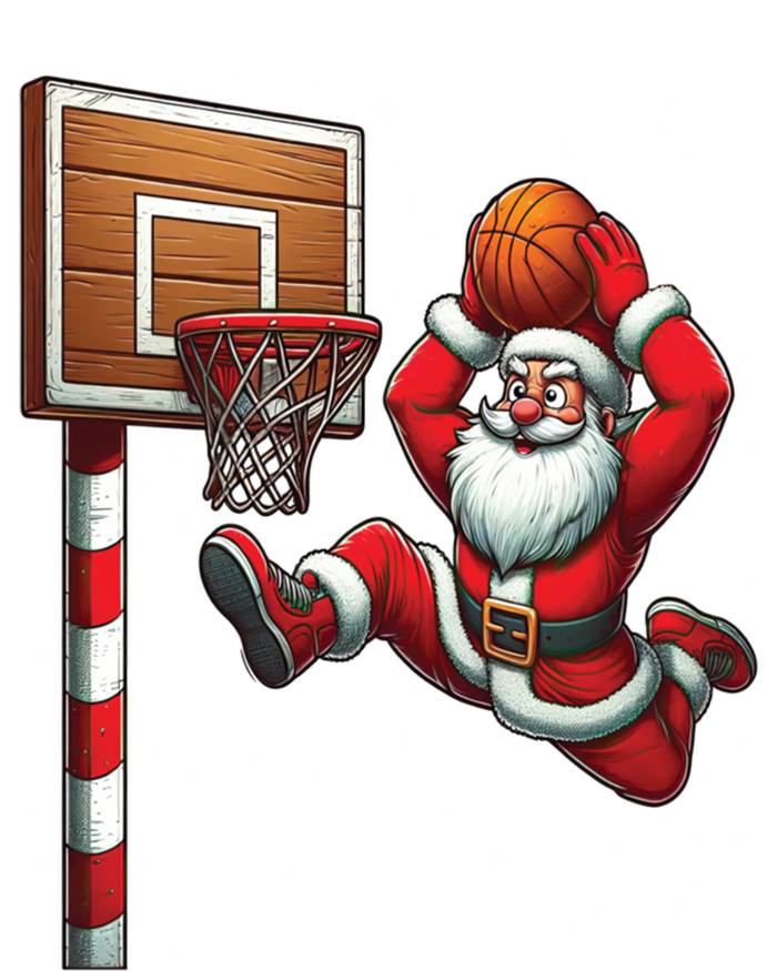 Santa Claus Basketball Player Christmas Snow Mesh Reversible Basketball Jersey Tank