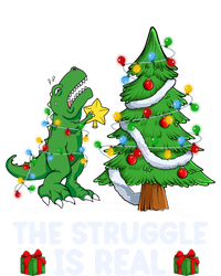 Struggle Is Real Dinosaur Trex Dino Christmas Tree Gift T-Shirt