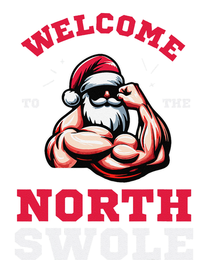 Funny Christmas Weightlifting Workout North Swole T-Shirt