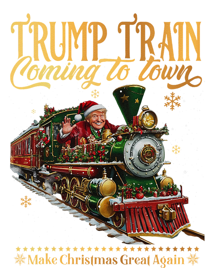 Trump Train Coming To Town Christmas Sustainable Beanie