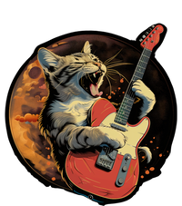 Rockstar Cat With Electric Guitar Musical Cat Love Great Gift Tote Bag