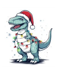 Santa Hat Trex Dinosaur Christmas Lights Trex Moms Dads Gift T-Shirt