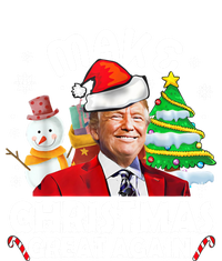 Santa Hat Trump Make Christmas Great Again Xmas Lights Funny Gift Premium T-Shirt