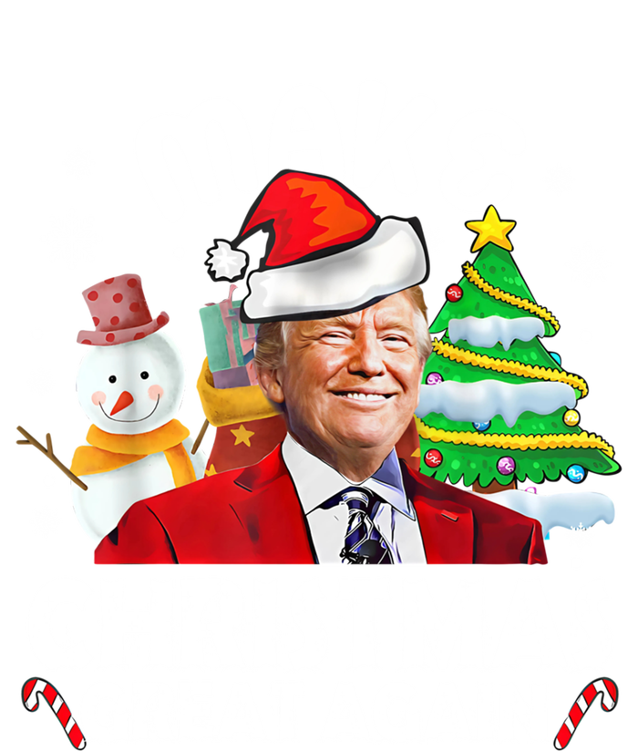 Santa Hat Trump Make Christmas Great Again Xmas Lights Funny Gift Premium T-Shirt