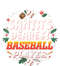 SantaS Dearest Baseball Player Funny Baseball Christmas Gift T-Shirt