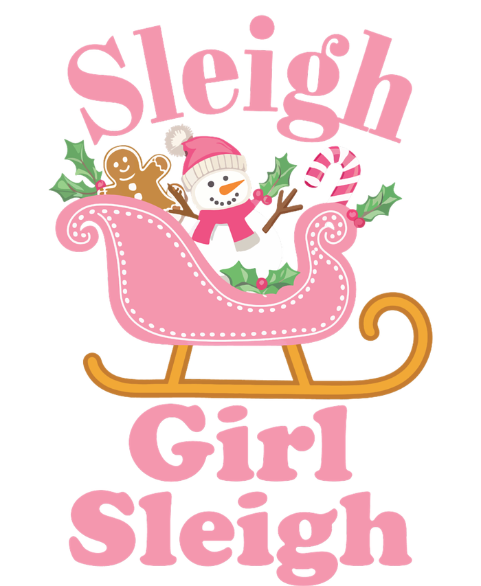 Christmas Sleigh Girl Sleigh Matching Family Xmas Long Sleeve Pajama Set