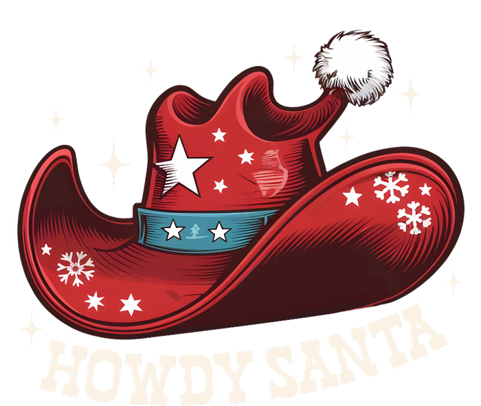 Howdy Santa Cowboy Claus Western Christmas Funny Xmas Pjs Flexfit Unipanel Trucker Cap