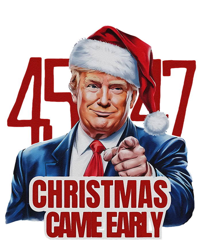 Funny Santa Trump Christmas Came Early 47th President Xmas T-Shirt