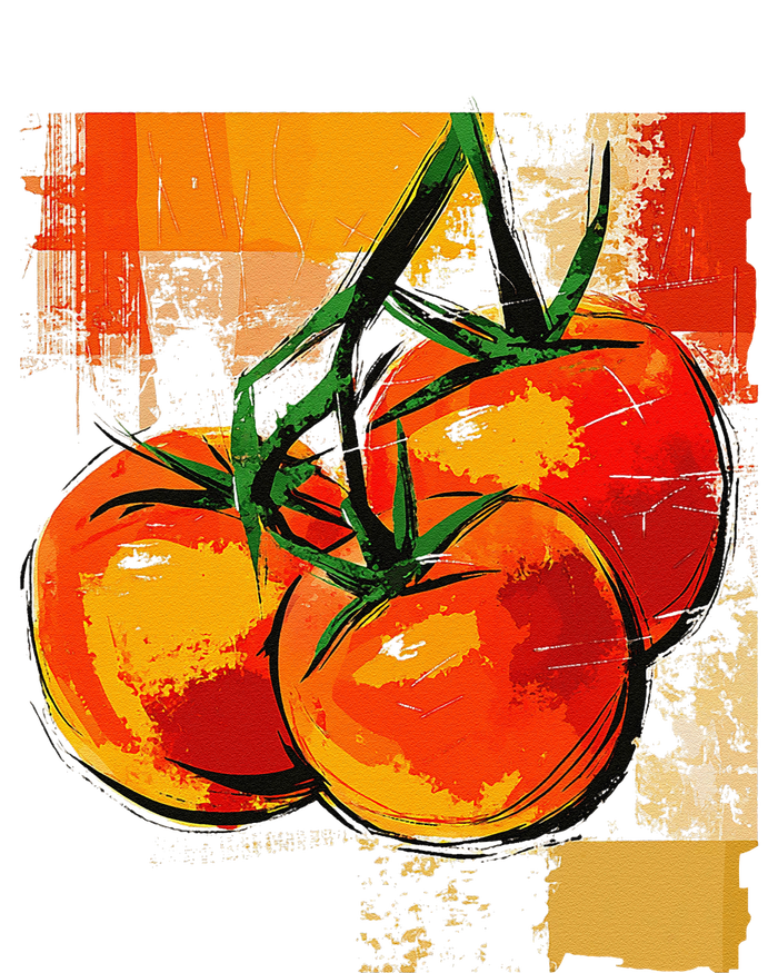 Tomato Vegetable Motif Art Tomato T-Shirt