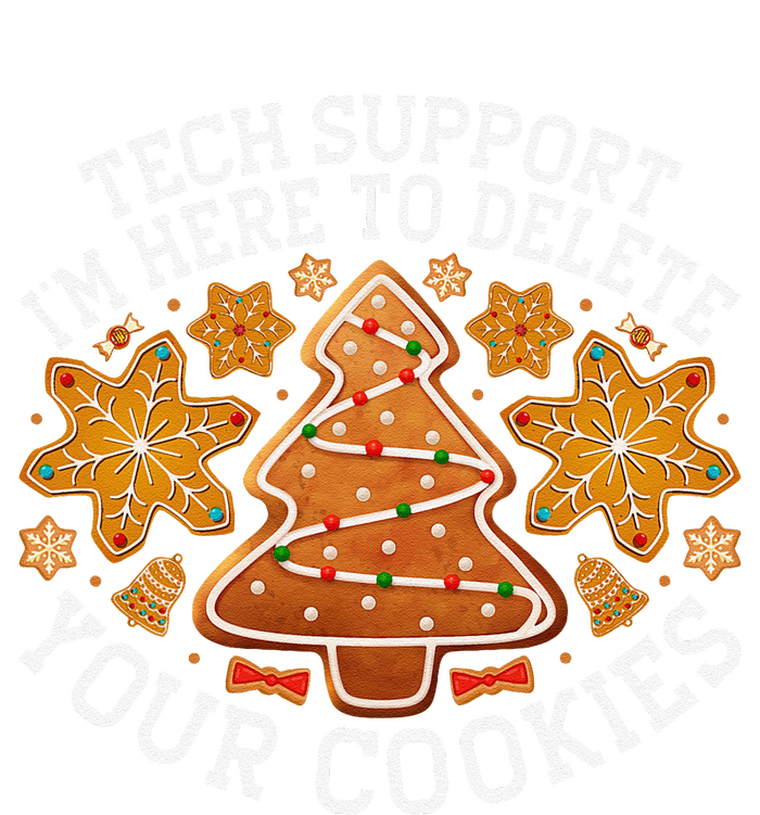 Christmas Tech Support Here To Delete Cookies Xmas Cooling Performance Long Sleeve Crew